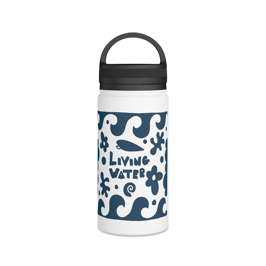 Living Water Stainless Steel Water Bottle, Handle Lid