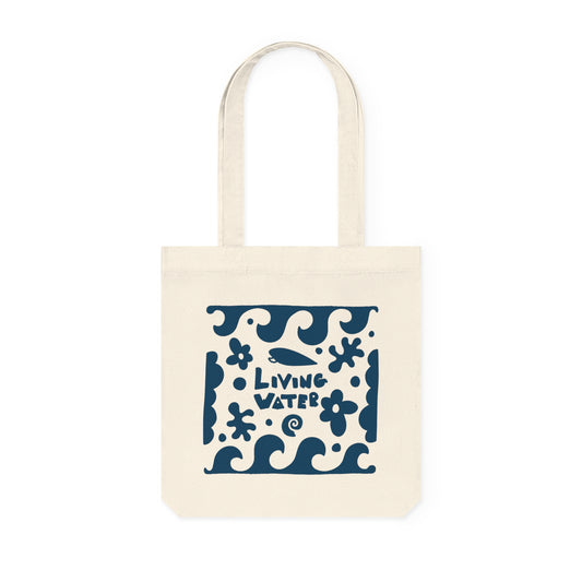 Living Water Woven Tote Bag