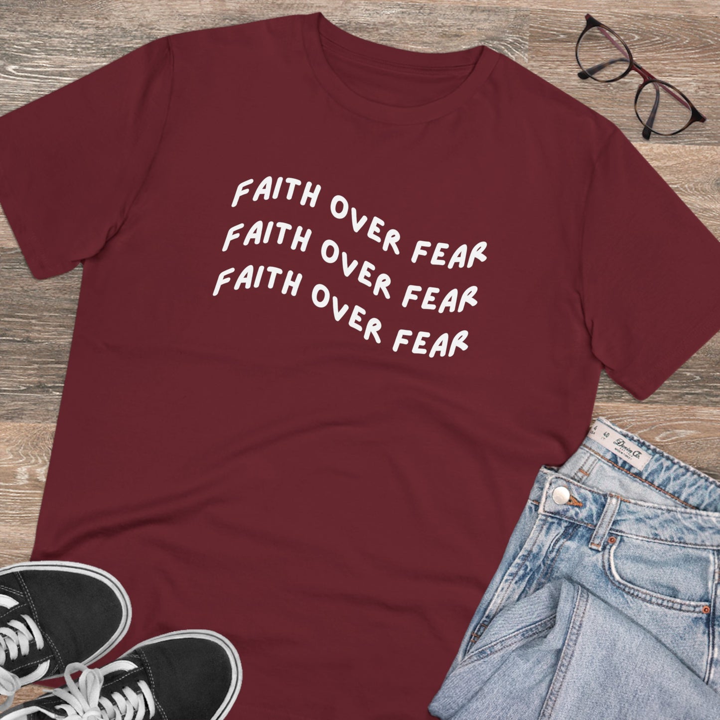 Faith Over Fear Organic T-shirt