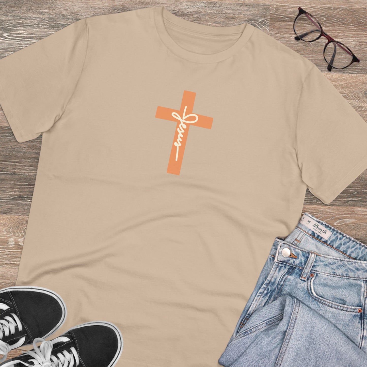 Jesus Cross Organic T-shirt